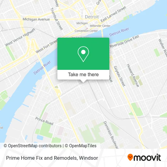 Prime Home Fix and Remodels map