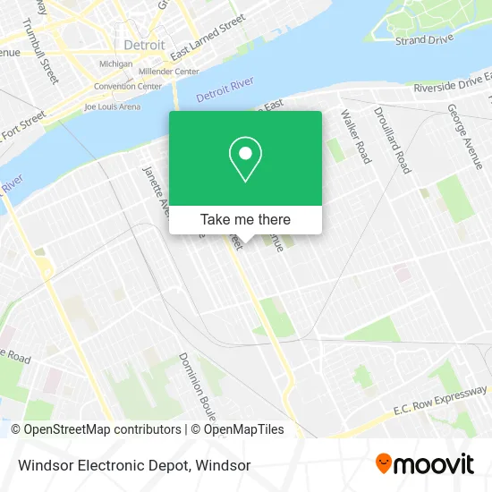 Windsor Electronic Depot map
