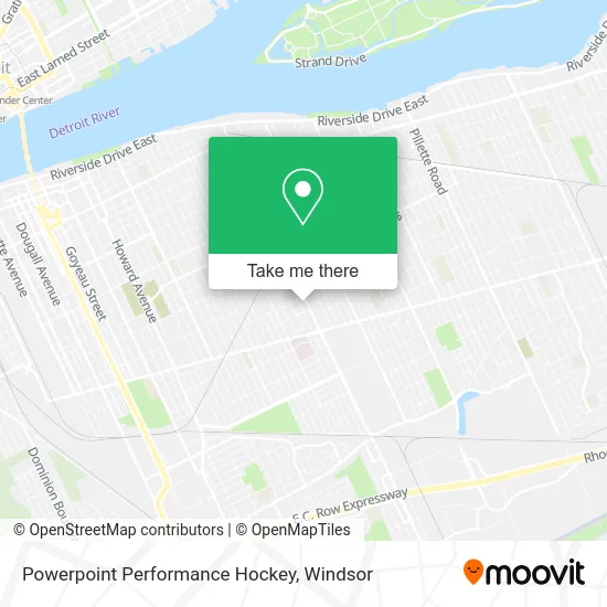 Powerpoint Performance Hockey map