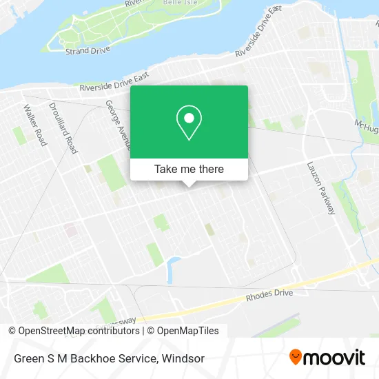 Green S M Backhoe Service map