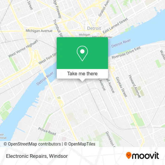 Electronic Repairs map