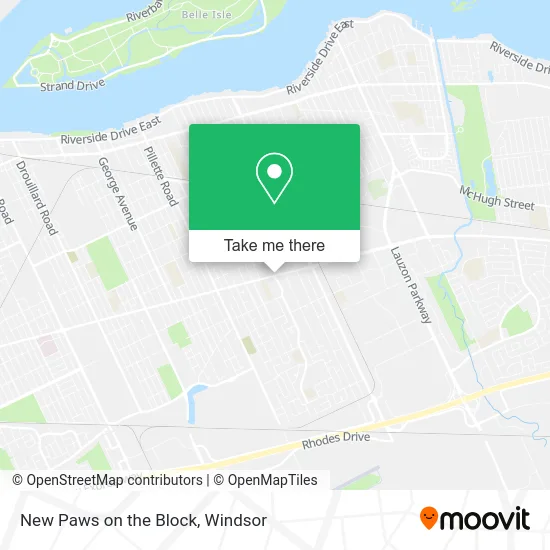 New Paws on the Block map