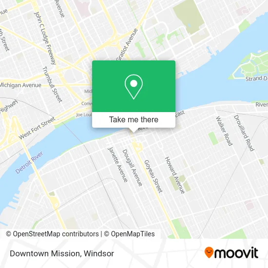 Downtown Mission map