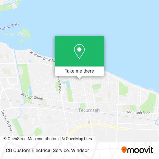CB Custom Electrical Service map