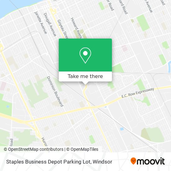 Staples Business Depot Parking Lot map