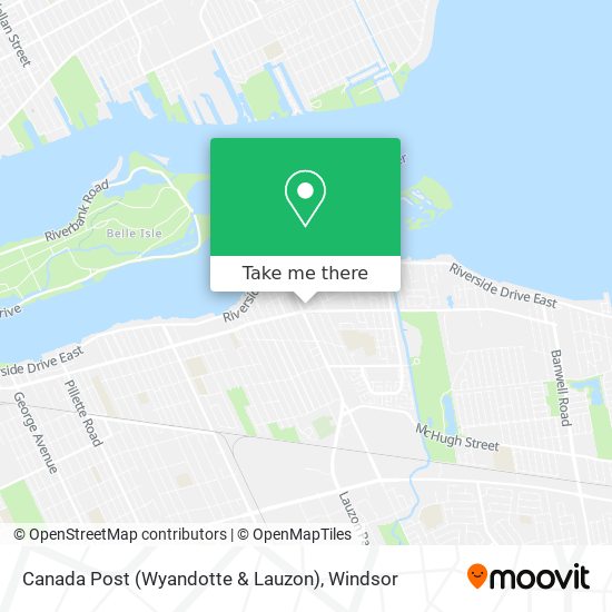 Canada Post (Wyandotte & Lauzon) map