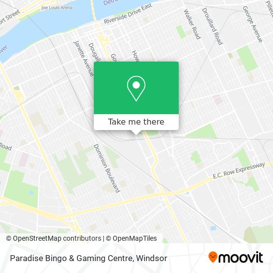 Paradise Bingo & Gaming Centre map