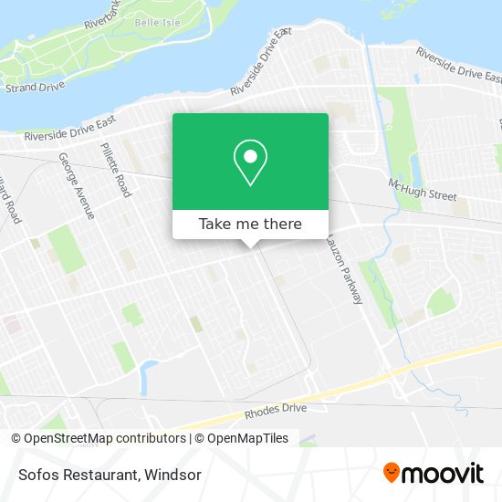 Sofos Restaurant plan