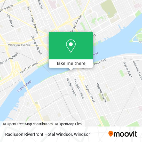 Radisson Riverfront Hotel Windsor plan