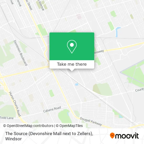 The Source (Devonshire Mall next to Zellers) map