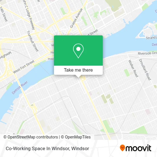 Co-Working Space In Windsor map