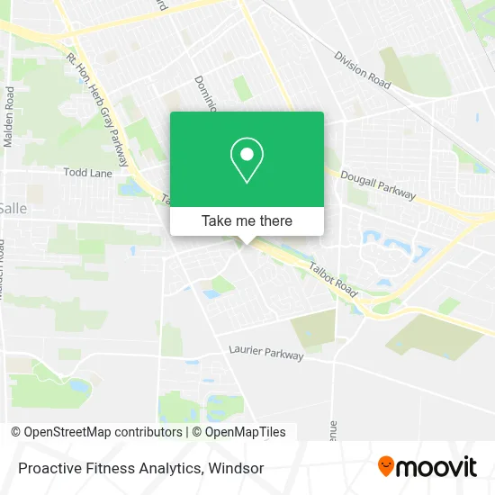 Proactive Fitness Analytics map