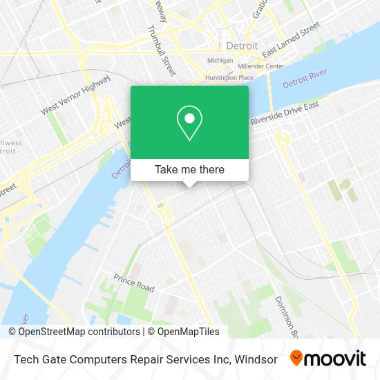 Tech Gate Computers Repair Services Inc map