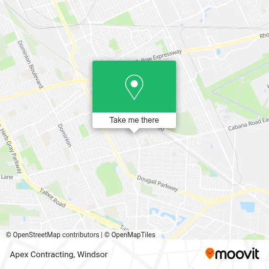 Apex Contracting map
