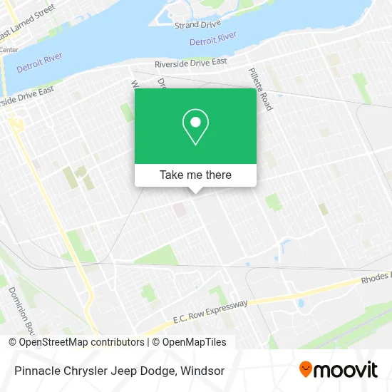 Pinnacle Chrysler Jeep Dodge map