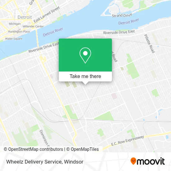 Wheelz Delivery Service map