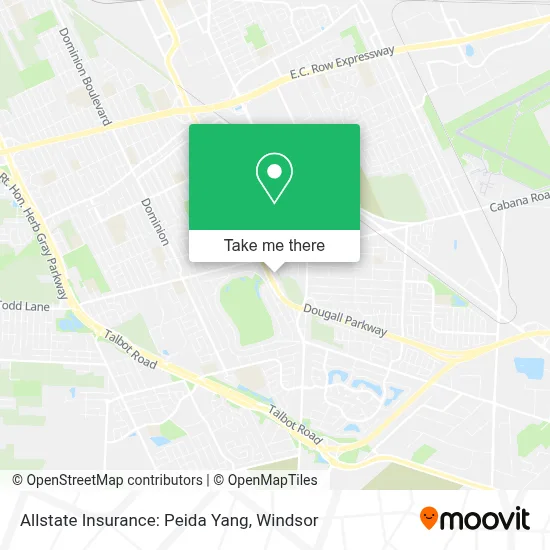 Allstate Insurance: Peida Yang map