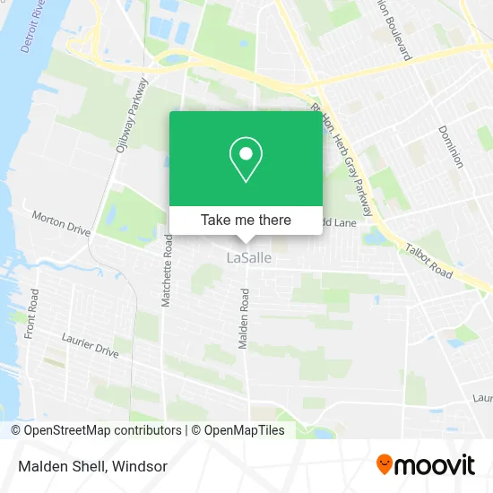 Malden Shell map