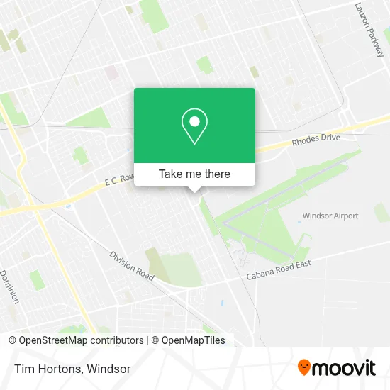 Tim Hortons map
