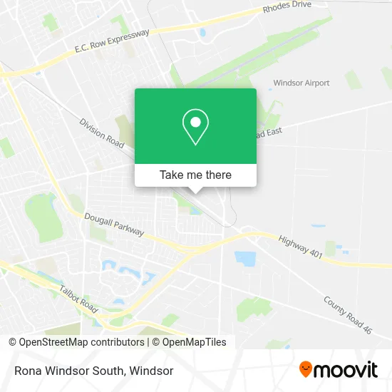 Rona Windsor South map
