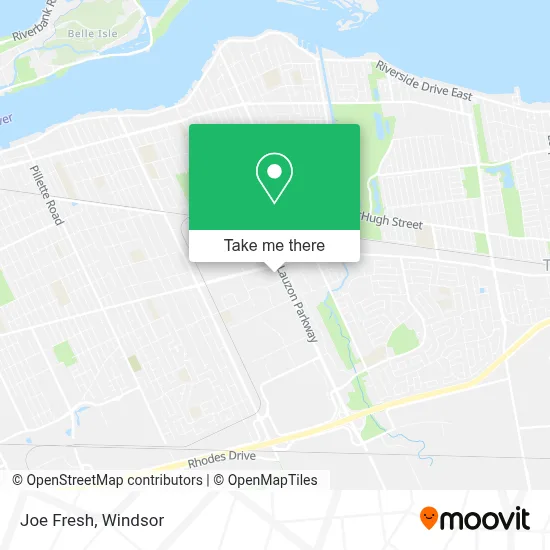 Joe Fresh map