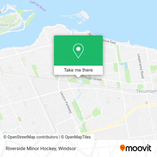 Riverside Minor Hockey map