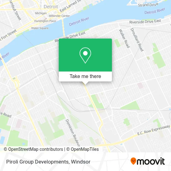 Piroli Group Developments map