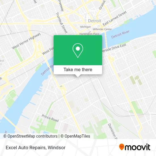 Excel Auto Repairs map
