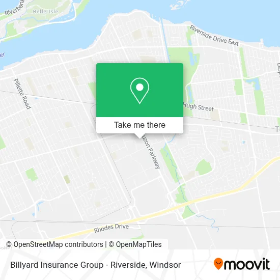 Billyard Insurance Group - Riverside map