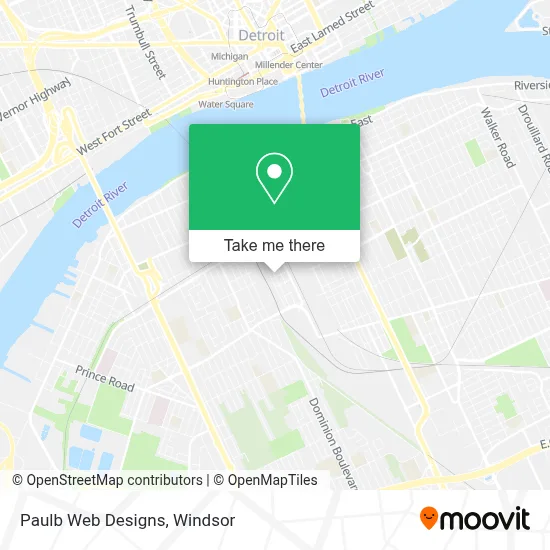 Paulb Web Designs map