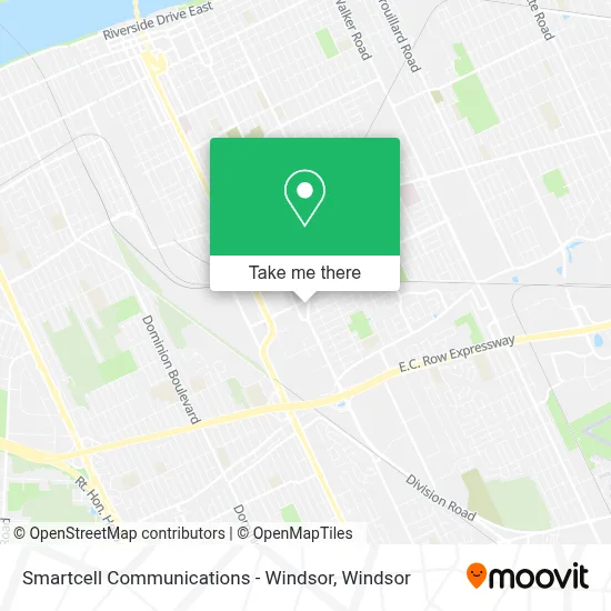 Smartcell Communications - Windsor map