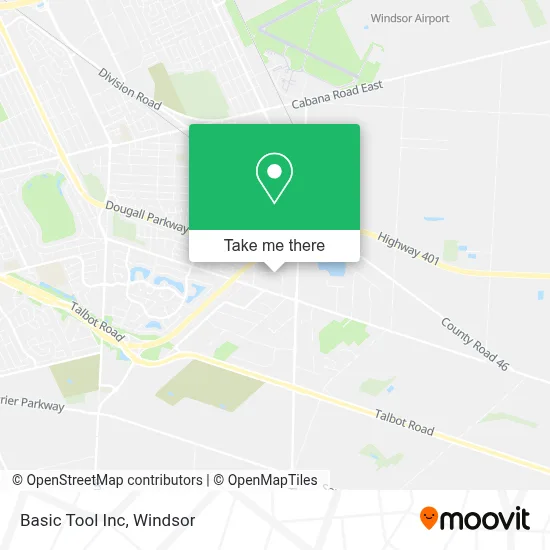Basic Tool Inc map