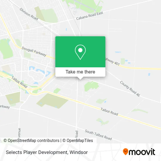 Selects Player Development map