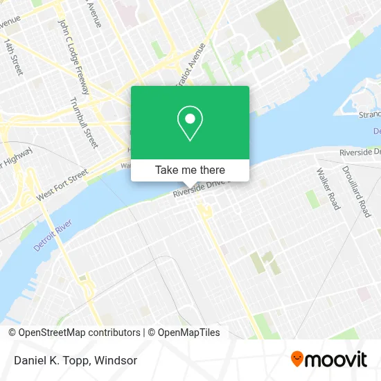 Daniel K. Topp map