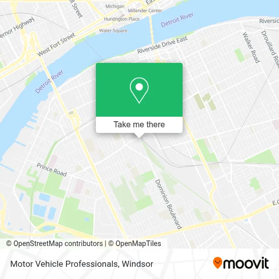 Motor Vehicle Professionals map