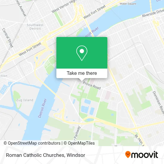 Roman Catholic Churches map