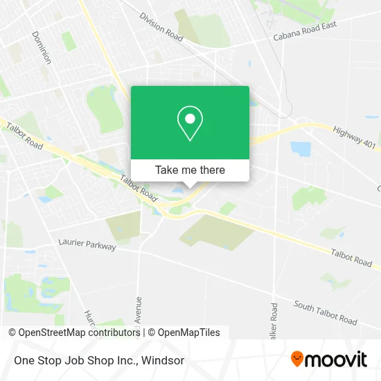 One Stop Job Shop Inc. map