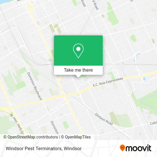 Windsor Pest Terminators map