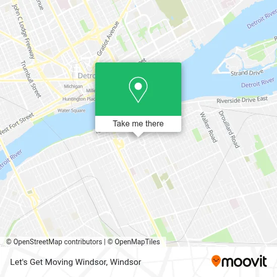 Let's Get Moving Windsor map