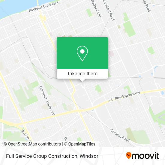 Full Service Group Construction map