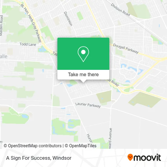 A Sign For Success map