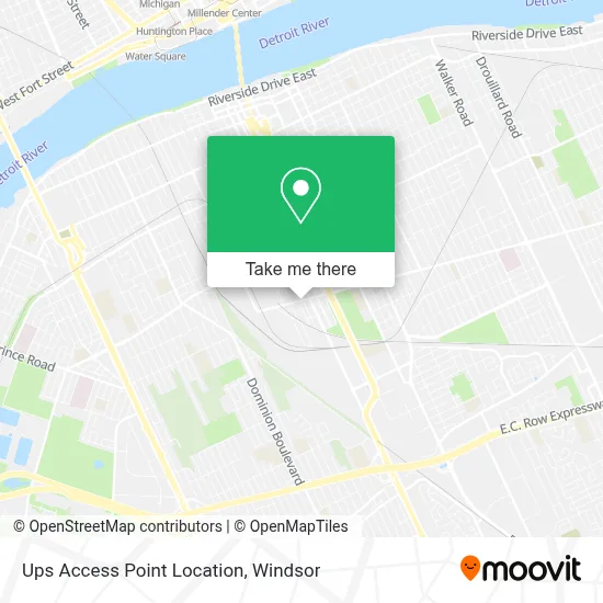 Ups Access Point Location map