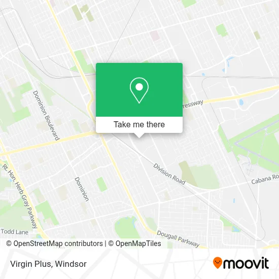 Virgin Plus map