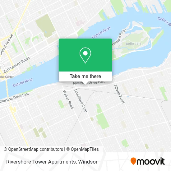Rivershore Tower Apartments map