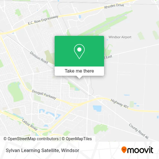 Sylvan Learning Satellite map
