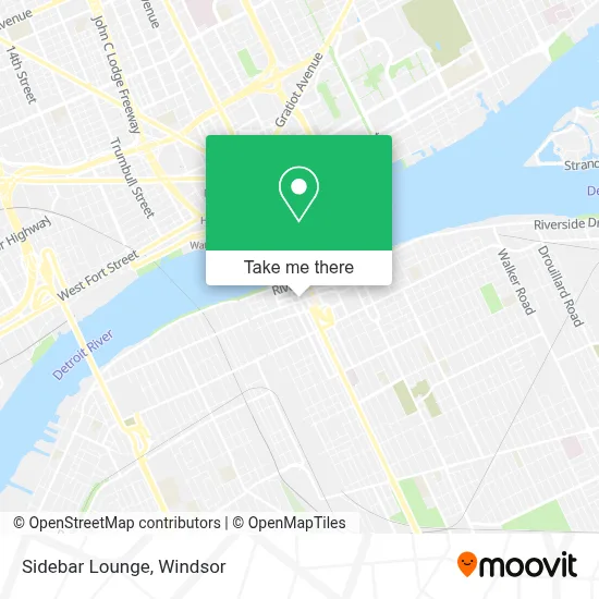 Sidebar Lounge map