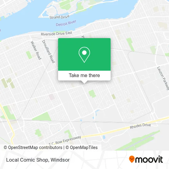 Local Comic Shop map