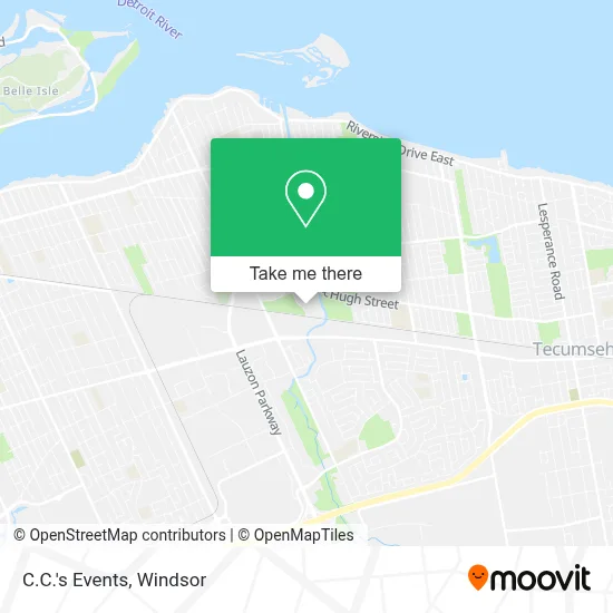 C.C.'s Events map