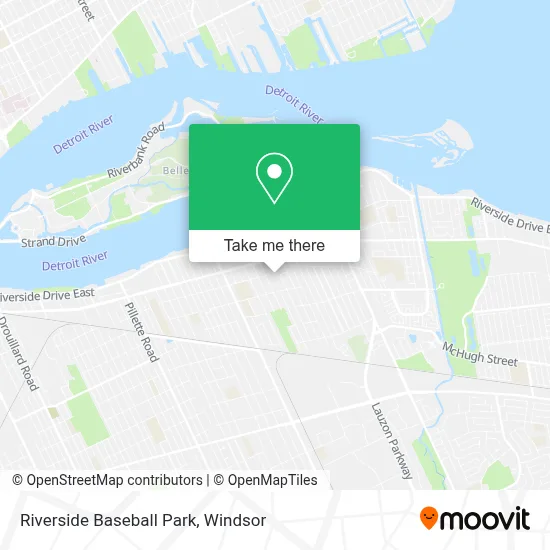 Riverside Baseball Park map