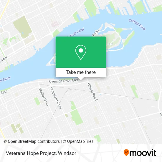 Veterans Hope Project map